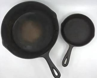 Vintage No. 8 3W Cast Iron Skillets B