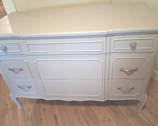 Vintage French Provincial Painted 9Drawer Dresser Credenza