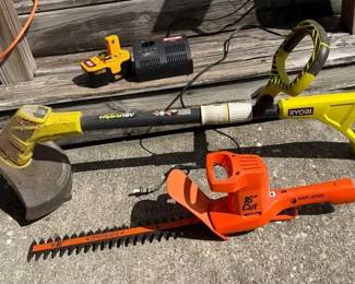 Ryobi 18V ONE Hybrid String Trimmer with BatteryCharger Black Decker Electric Hedge Trimmer