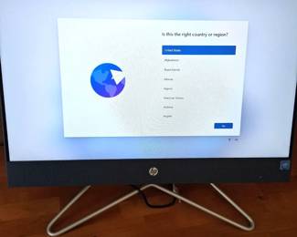HP 22df0013w 21.5 AllinOne Desktop PC Powers On Windows Setup