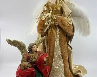 Possible Dreams Clothique Angel Large Holiday Angel Tree Topper 2 Pc