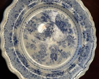 blue and white