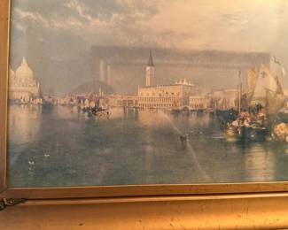 antique print of Venice