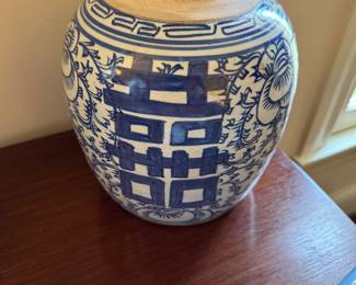 antique “happy” jar