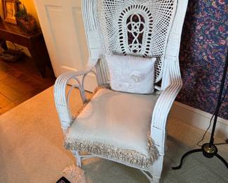 Wicker arm chair