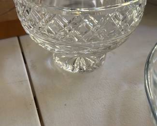 Cut Glass Pedestal Compote Bowl