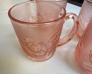 Vintage Arcoroc Rosaline Pink Mug (4)