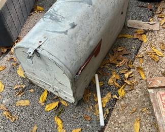 metal mailbox