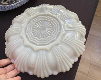 Milk Glass Deviled Egg Platter
