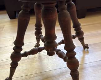 Victorian Oak Piano Stool