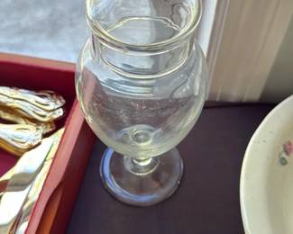 Clear Glass Apothecary Jar with Lid
