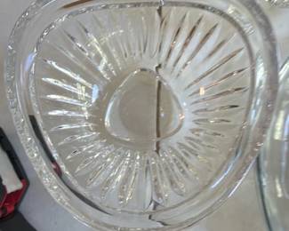 Cut Glass Decorative Serving Bowl