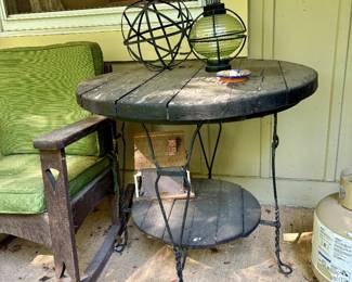 Wood & iron table