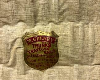 Label inside trunk