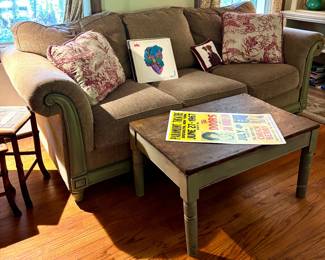 One of a pair of sofas