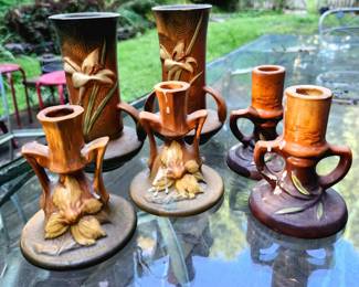 Candlesticks and vases