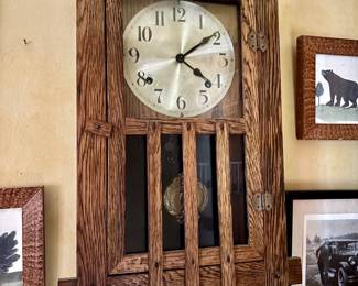 Oak clock