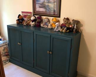 Great Deep Teal Blue Cabinet
