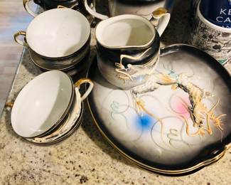 Japanese Dragon Luncheon Set