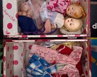 Storybook Dolls in Polka Dot Case
