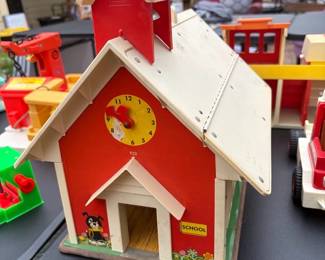 Wooden Schoolhouse Toy