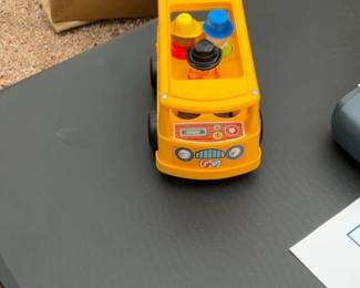 Yellow Push Toy Bus