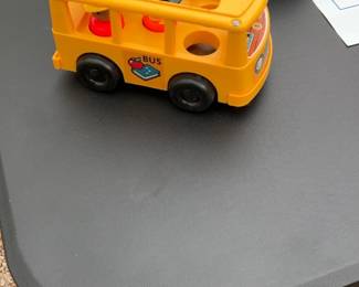 Yellow Push Toy Bus