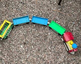 Childs Pull Toy Train Set