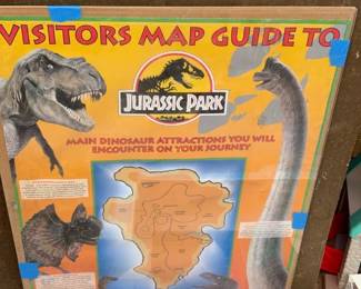 Jurassic Park Visitors Map Guide