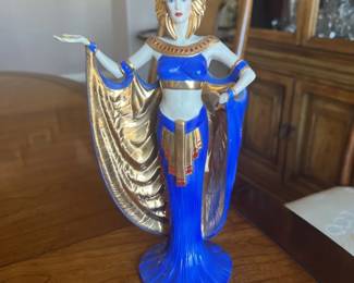 Vintage Franklin mint power fine porcelain Egyptian figurine