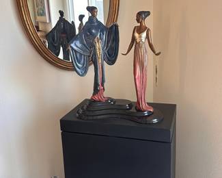 Erte Dreambirds Signed Limited Edition Polychrome Bronze Sculpture