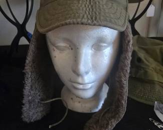 Original U.S. Army M-1951 Korean War Field Pile Cap - 1953 
