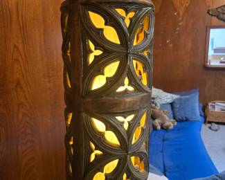 Vintage 1960s - 70s Mediterranean swag Lame Approx. 23"H x 10"W