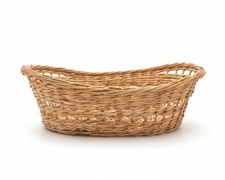 Woven Willow Oval Bread Basket