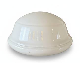 Antique 1920s Milk Glass Schoolhouse Light Shade