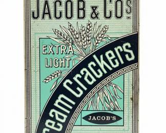 Vintage Jacob & Co. "Extra Light" Cream Crackers Tin