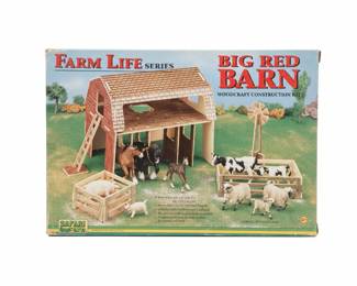 Safari Ltd. Farm Life Big Red Barn Woodcraft Construction Kit