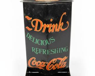 Vintage Coca-Cola Tin Bottle Opener and Cap Catcher