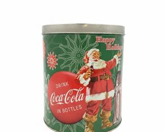 2008 Coca-Cola Santa Claus Holiday Popcorn Tin