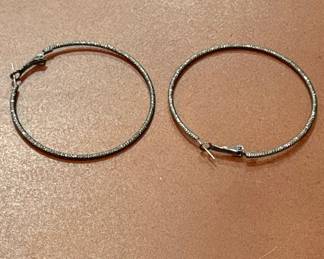 Textured Hoop Earrings