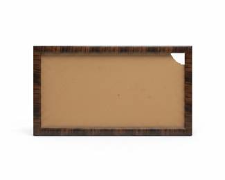 Antique 1920s Faux-Grained Panoramic Wood Picture Frame