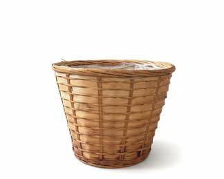Vintage Woven Rattan Basket Planter
