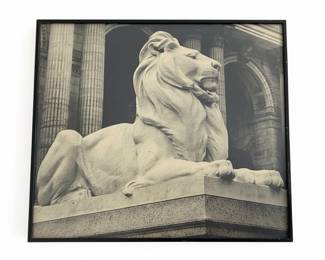 New York Public Library Lion Photograph by Alfred Eisenstaedt