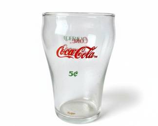 Vintage Coca-Cola 5 Cent Soda Glass (Set of 8)