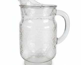 Anchor Hocking Lido Milano Clear Glass Pitcher