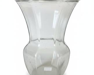 Vintage Hoosier Glass Hexagonal Vase