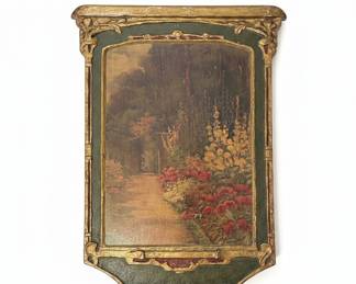 Antique 1920s Wood Panel Print – "Summer's Glorious Reign" by F. Pilkington