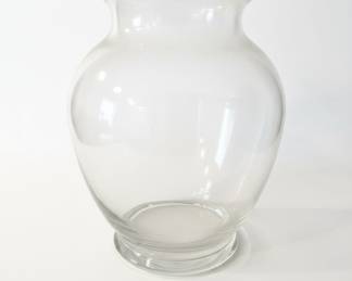 Clear Glass Hurricane Vase