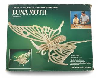 Hidden Kingdom Luna Moth 3D Wooden Puzzle
