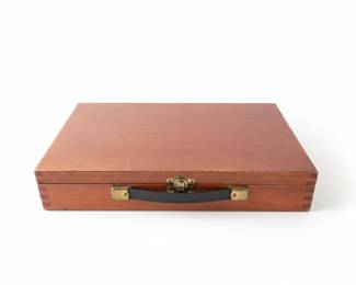 Vintage Wooden Art Supply Box